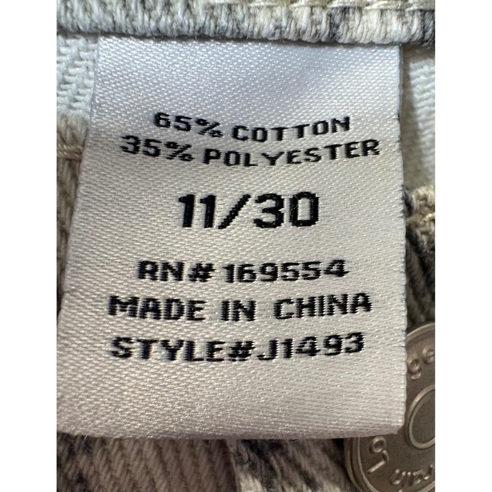 Refrain Los Angeles Wide Leg Jeans Grey Leaf Camo Print -Juniors 11 or W Size 8 - Picture 7 of 7